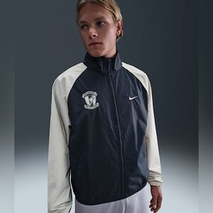Nike XL Athletics Running Club Woven Blue Jacket Mens Lightweight Windbreaker